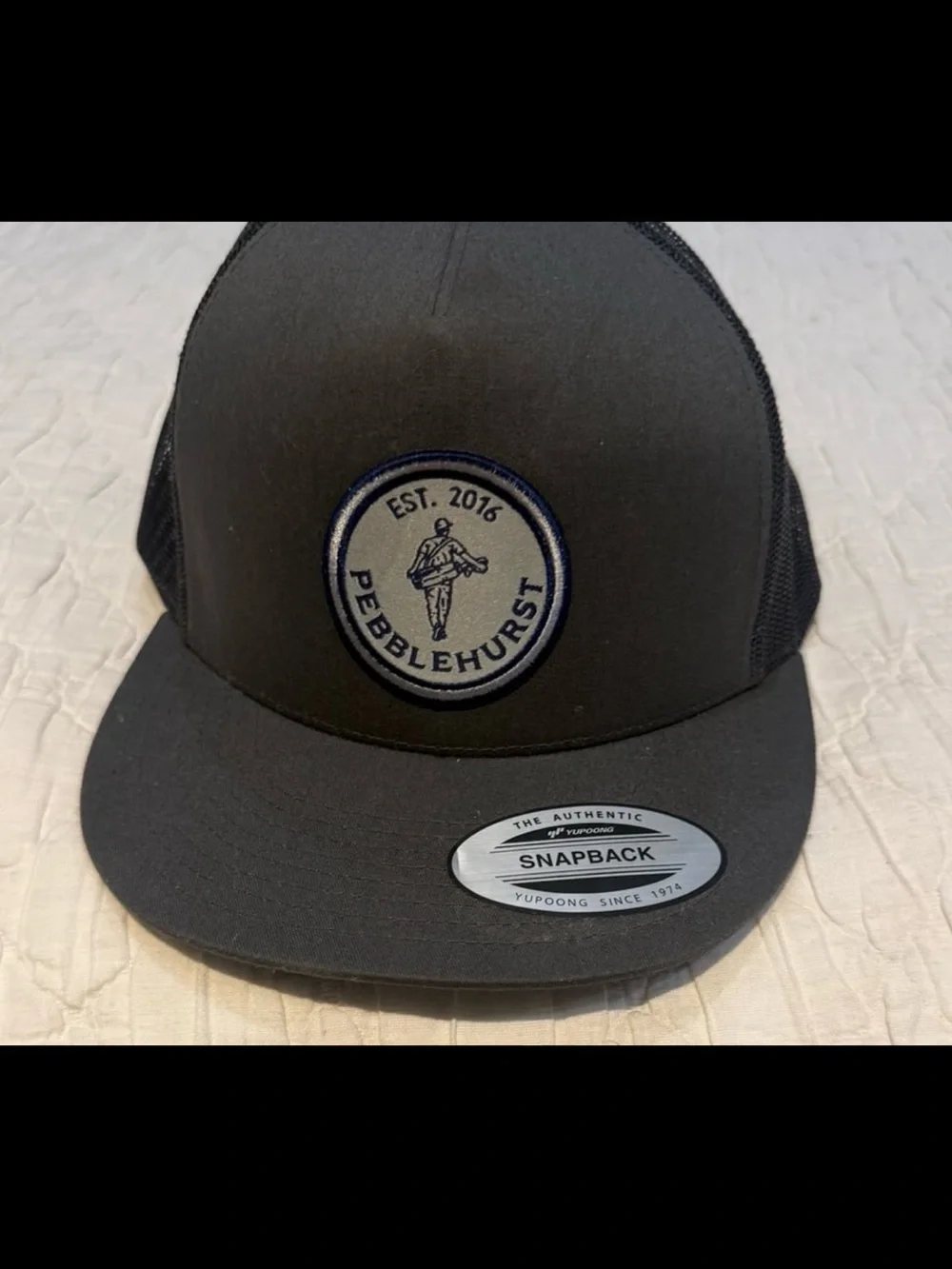 Pebblehurst Golf course black Snapback Hat New